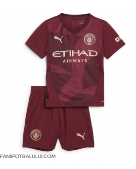 Manchester City Echipament de Fotbal Replică 2024-25 Copii Treilea (+ Șorturi)